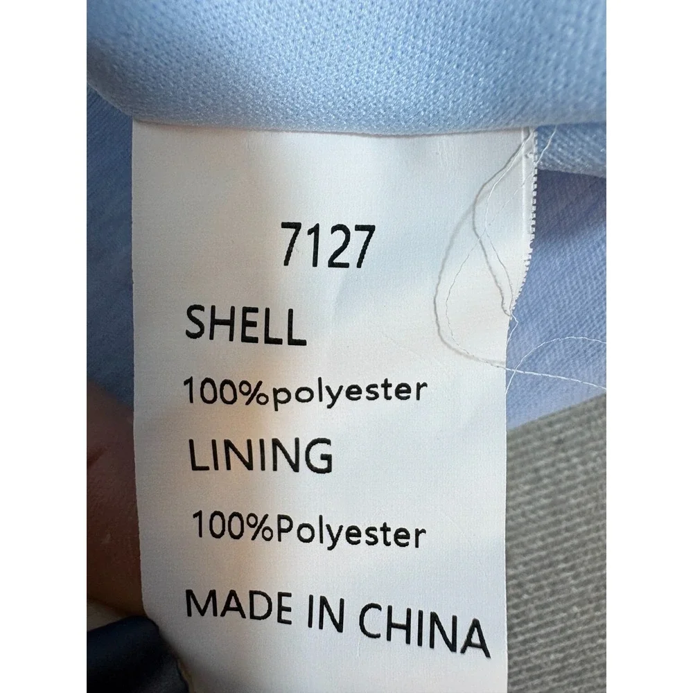 Womens Maxi Dress Blue Smocked Puff Sleeves Tiered Dress Cottagecore S NWT - Picture 10 of 16